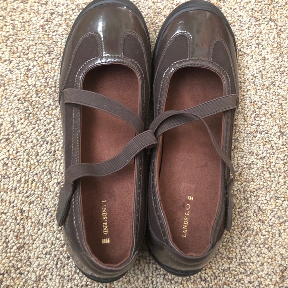 Lands' End Shoes Lands End Terrain Sz B Patent Mary Janes Poshmark
